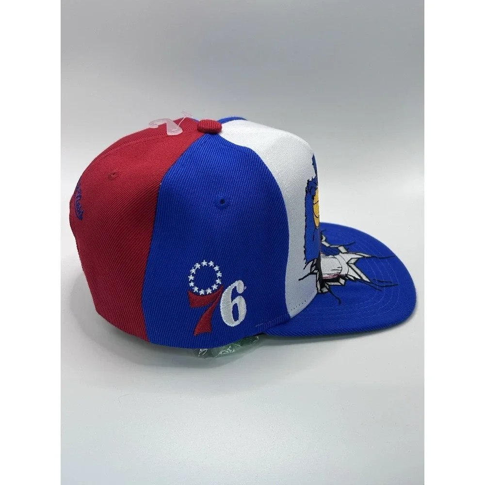 Mitchell & Ness Royal Mascot Basketball Dog Philadelphia 76ers SnapBack Hat